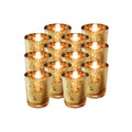 Royal Imports Gold Mercury Glass Votive Candle Holder, Table Centerpiece Tealight Decoration for Elegant Dinner, Party, Wedding,