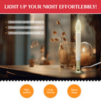 Creative Hobbies Electric Window Candle Lamp With Led Bulb, Brass Plated Base, Dusk To Dawn Sensor Turns Candle On In Dark And O