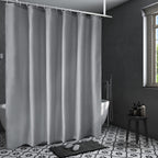 AooHome Extra Long Shower Curtain 72 Width x 78 Height Inch, Fabric Shower Curtain Liner for Hotel with Hooks, Water Repellent, 