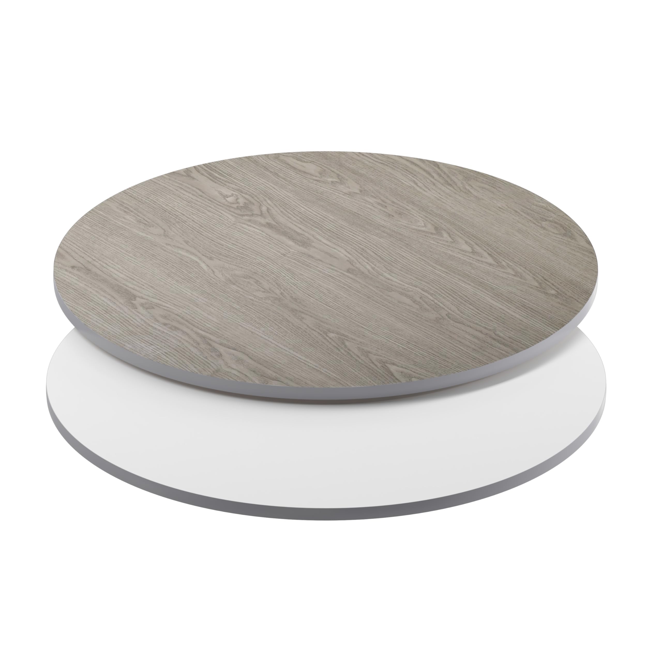 Flash Furniture Glenbrook 42' Round Table Top With White Or Gray Reversible Laminate Top (Pack Of 1)