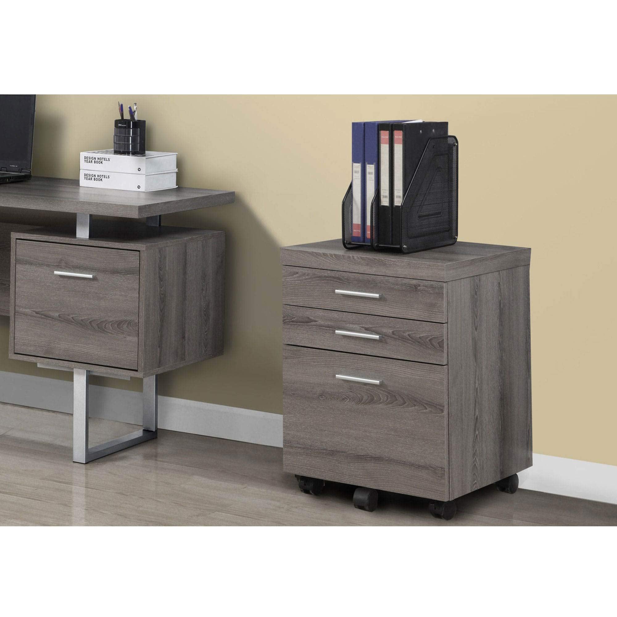 Monarch Specialties 3 Drawer File Cabinet - Thumbnail 4