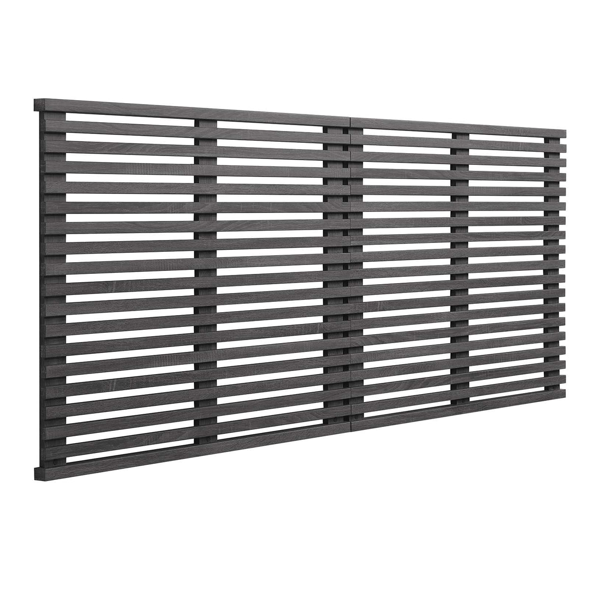 Modway Render Mid-Century Modern Wall-Mount Headboard in Charcoal, King (U.S. Standard)