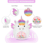 Suzzipals 17' Happy Birthday Unicorn Plush Pillows, Squishy Unicorn Stuffed Animal, Stuffed Unicorn Pillows Unicorn Decor, Unic
