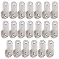 uxcell 20Pack Oval Closet Rod End Supports Wardrobe Rod Flange Bracket