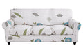 Searchi Stretch Sofa Cover Printed Couch Cover, Floral Pattern 4 Pieces Sofa Slipcover With 3 Separate Cushion Cover, Washable Furniture Protector For Living Room(Sofa, Autumn Leaves)