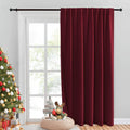 Nicetown Christmas Glass Door Curtains For Window, Wide Thermal Curtain Panels, Sliding Door Drapes, Extra Wide Curtains For Foy