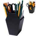 Irisvita Small Coffin Pen Holder For Desk (Redesigned), Spooky Makeup Brush Holder, Gothic Decor For Home, Black Pencil Holder F