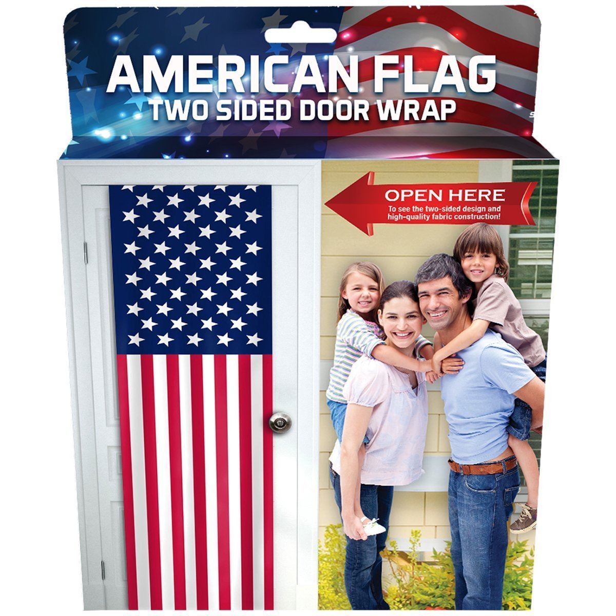American Flag Two Sided Fabric Door Decoration By Mydor