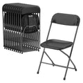 Allpop 10 Pack Plastic Folding Chair, 300Lb Capacity, Portable Commercial Chair With Steel Frame For Home Office Wedding Party I