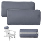 Rasugarlary Headrest Pillow For Patio Chaise Lounge Chair, Outdoor Chaise Pillows With Adjustable Elastic Stripe Head Resting Pi