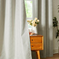 Chevron Full Blackout Curtains for Living Room Bedroom Ivory/Beige, Jacquard Woven Geometric GEO Window Panels Energy Efficient 