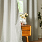 Chevron Full Blackout Curtains for Living Room Bedroom Ivory/Beige, Jacquard Woven Geometric GEO Window Panels Energy Efficient 