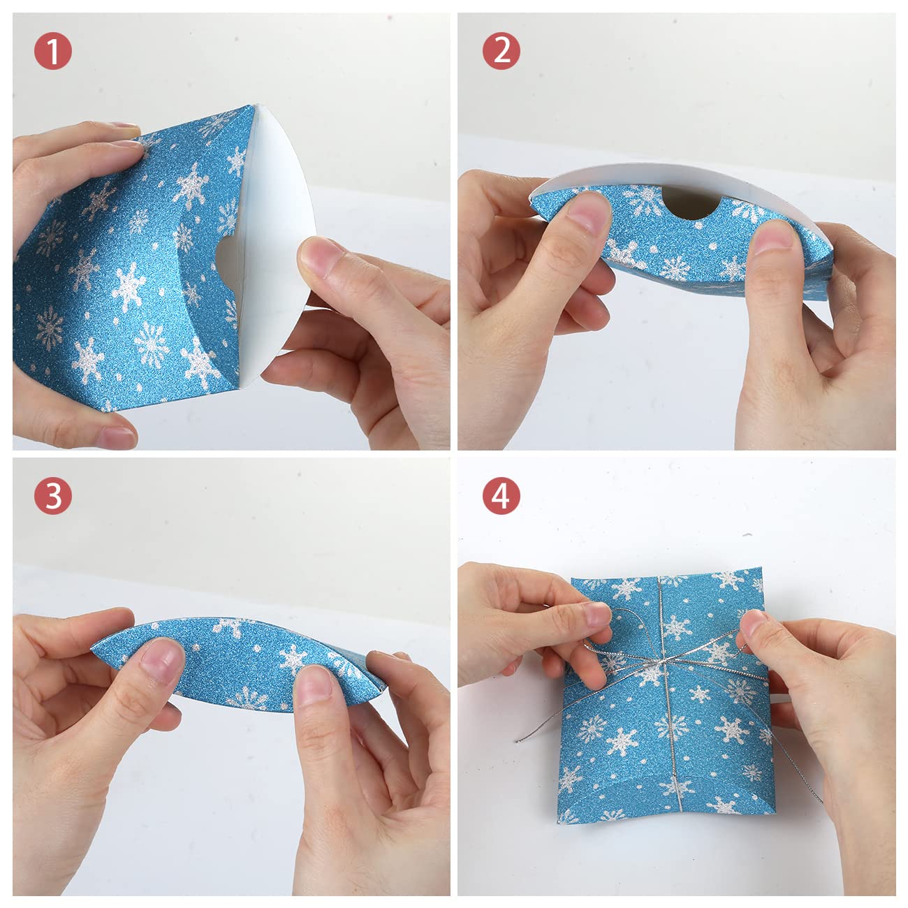 Naler Christmas Advent Calendar 2024, Christmas Countdown Gift Boxes To Fill Snowflake Treat Boxes Goodie Boxes With 1 To 24 Cou