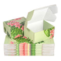 Soxuding Hawaiian Flower Shipping Boxes Pack of 25 - 8x6x4in Hawaiian Floral Gift Boxes Small Cardboard Corrugated Mailer Shippi