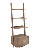Convenience Concepts American Heritage Ladder Bookcase with File Drawer, Driftwood