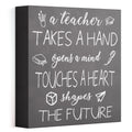 Barnyard Designs Wooden Box Sign Motivational Desk Decor, Inspirational Office Desk Decorations for Women Office Bathroom Shelf 