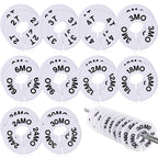 Blulu 10 Pack Clothing Rack Size Dividers Round Hangers Dividers