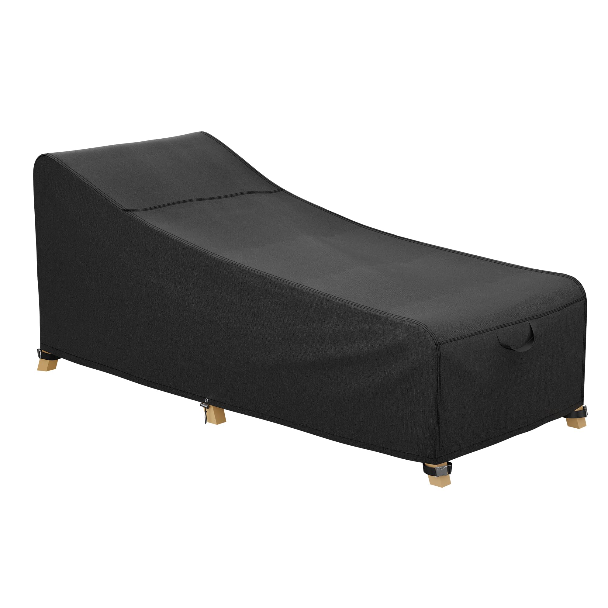 Ibirdie Outdoor Chaise Lounge Cover 84L X 32W X 32H Inch Waterproof Patio Furniture Covers Lawn Pool Chair Cover 1 Pack Black