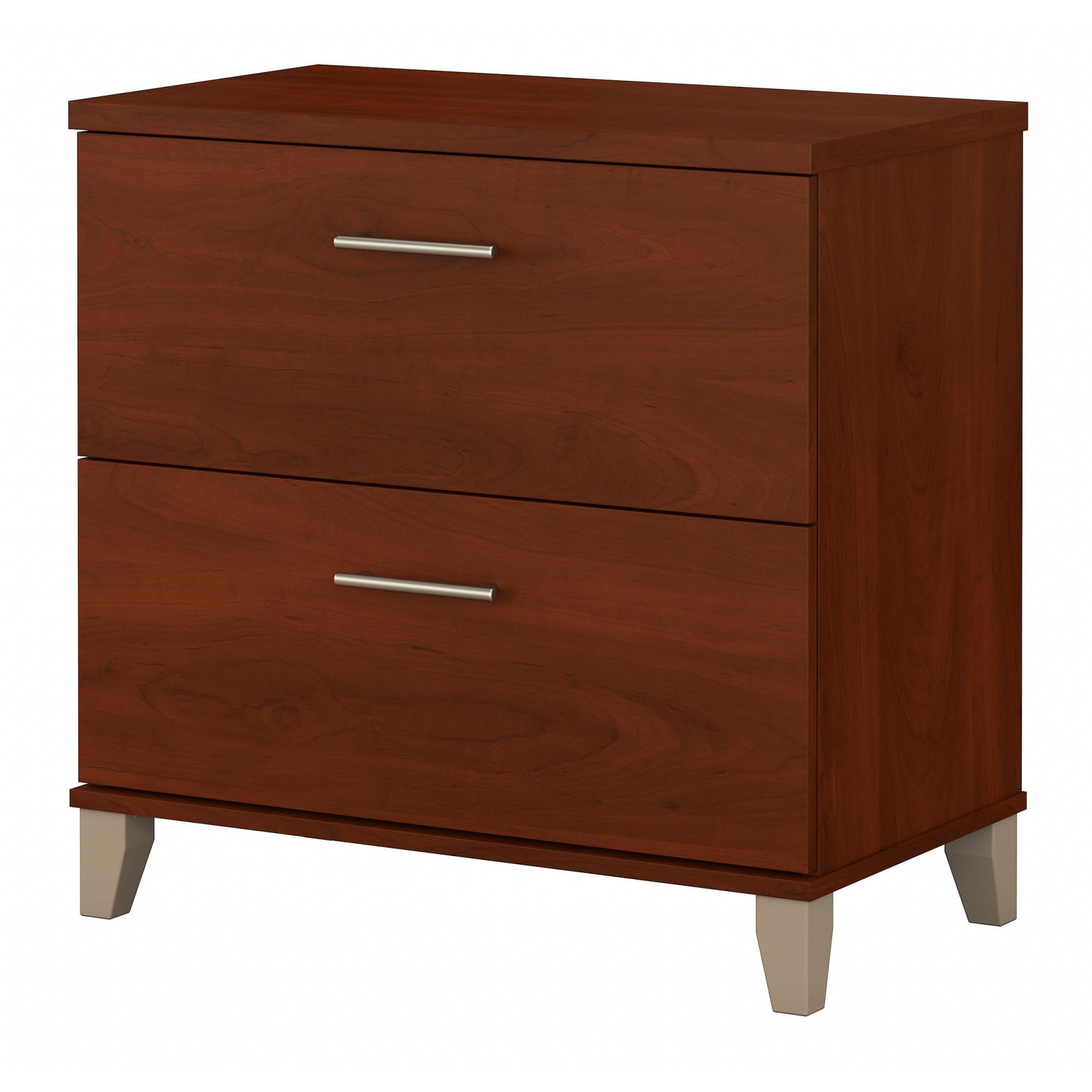 Bush Furniture 2 Drawer Lateral File Cabinet, Letter and Legal-Size Document Storage for Home or Professional Office, Somerset C