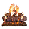 Peterson Real Fyre 30-inch Live Oak Log Set with Vented Burner and Gas Connection Kit. Match Lit (Natural Gas Only)
