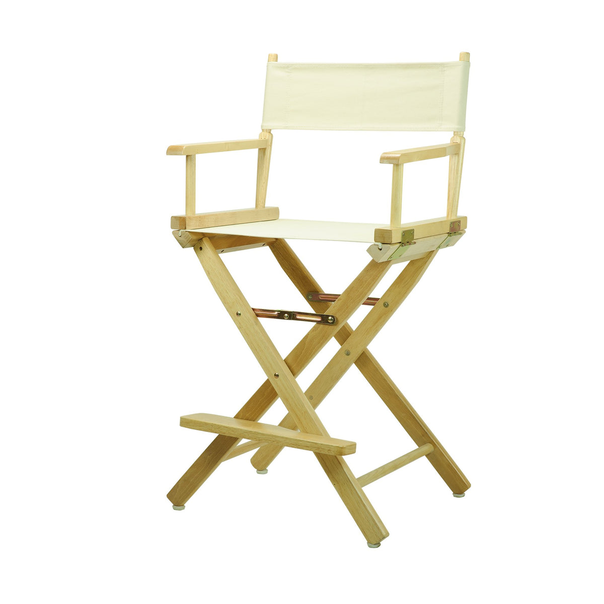 Casual Home 24&quot; Director'S Chair Natural Frame With Wheat Canvas, Counter Height