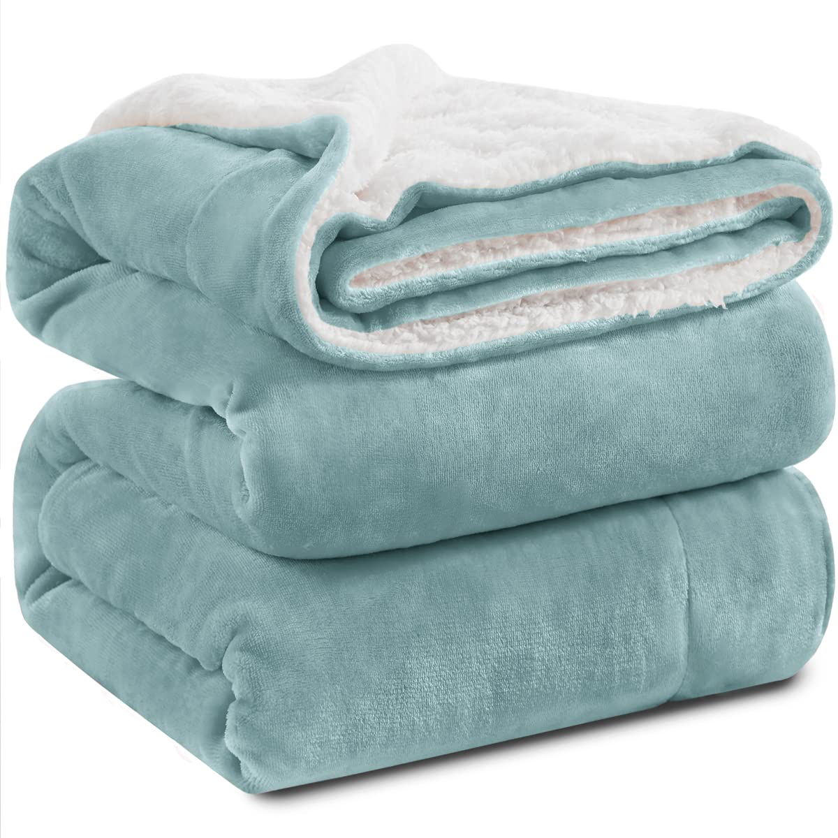 Kawahome Sherpa Fleece Blanket King Size Winter Heavy Thick Bed Extra Warm Super Soft 500Gsm Warmest Blankets For Couch, 108 '