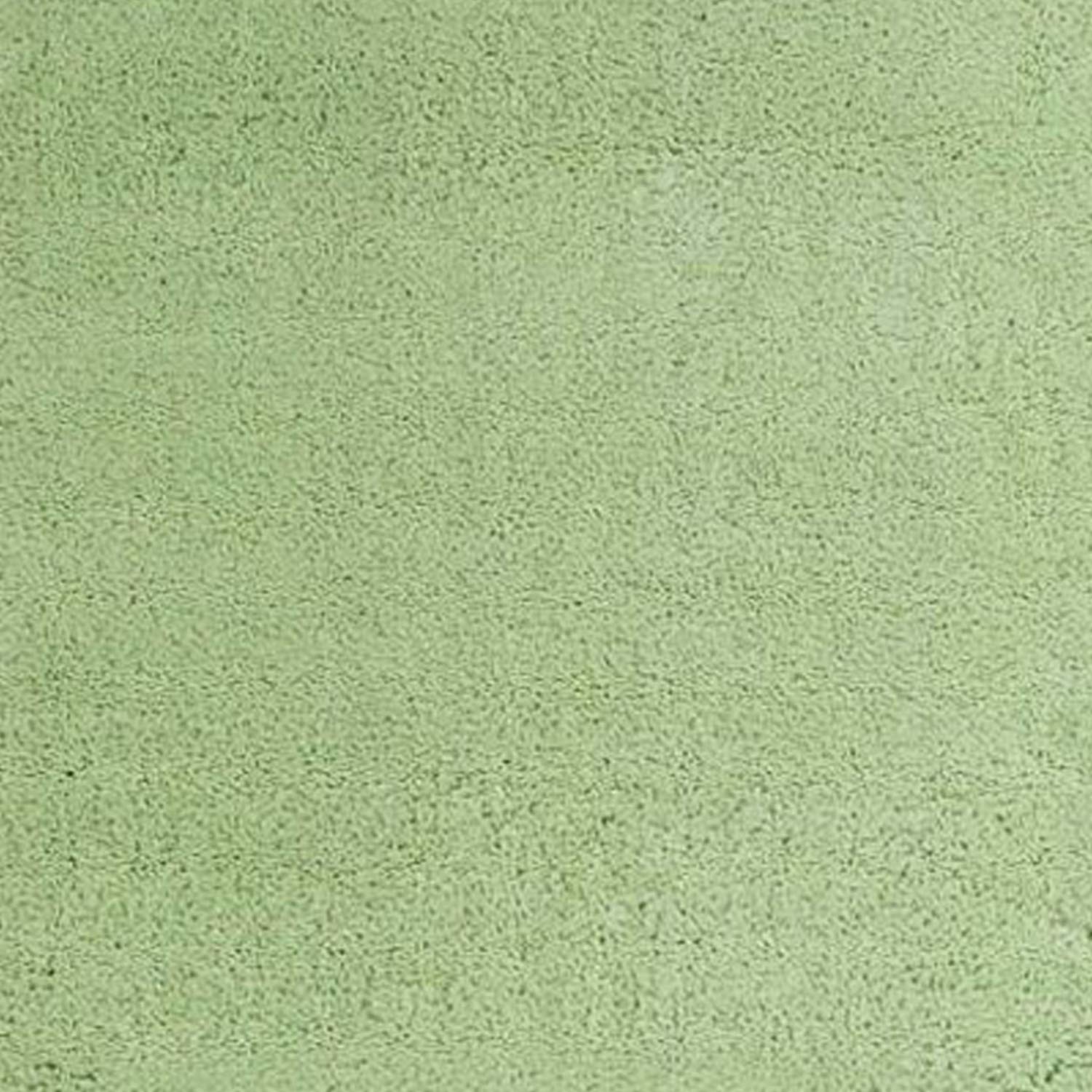 HomeRoots Polyester 2' x 7' Spearmint Green Plain Runner Rug