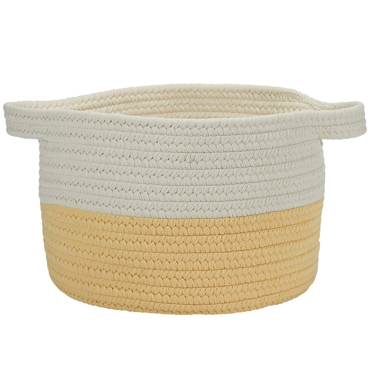 Colonial Mills Beach Bum Basket, 15&quot;X15&quot;X12&quot;, Yellow