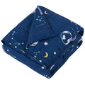 Hosukko Weighted Blanket - Weighted Blanket 5 Lbs Navy Starry Sky Heavy Blanket - Small Size Bresthable Blanket(36 * 48 Inches,