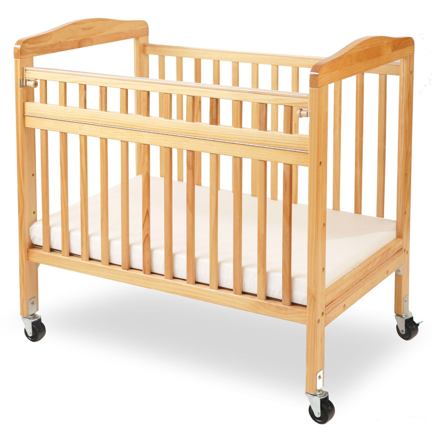 Mini/Portable Non-folding Wooden Window Crib with Safety Gate