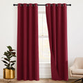 RYB HOME Soundproof Curtains Blackout Energy Saving Grommet Curtains Window Treatment Panels for Bedroom Studio Doorway Wall Pan