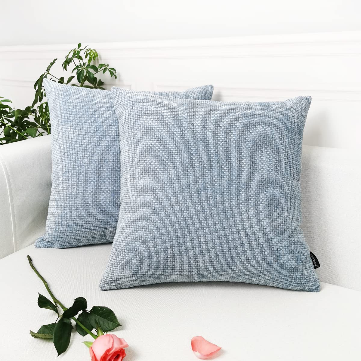 Booque Valley Pack Of 2 Rough Chenille Pillow Covers