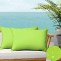 Sofjagetq Green Outdoor Waterproof Throw Pillow Covers 12'X20', Durable Vibrant Decorative Cushion Shem For Patio Funiture, Ga