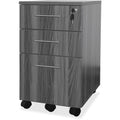 Safco Mayline Mnbbflgs Medina 3-Drawer Lockable Mobile File Cabinet, 26.75"H, Gray Steel Laminate