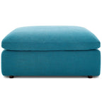 Modway Commix Down-Filled Overstuffed Upholstered Sectional Sofa Ottoman In Teal