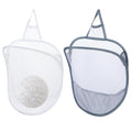 Guduling 2 Pcs Hanging Laundry Basket,Small Hanging Laundry Bag,WallMounted,for SpaceSaving Closet, Dorm & Bathroom Organizati