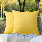 Otostar Set Of 2 Outdoor Waterproof Pillow Covers Square Garden Decorative Pillowcase Throw Pillow Cover 18X18 Inch Outdoor Pill