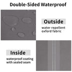 Easy-Going Stackable Patio Chair Cover Uv Resistant Outdoor Chair Cover Waterproof Lawn Patio Furniture Covers Fits For 4-6 Stackable Dining Chairs (2 Pack-28Wx36Dx47H Inch, Grey)