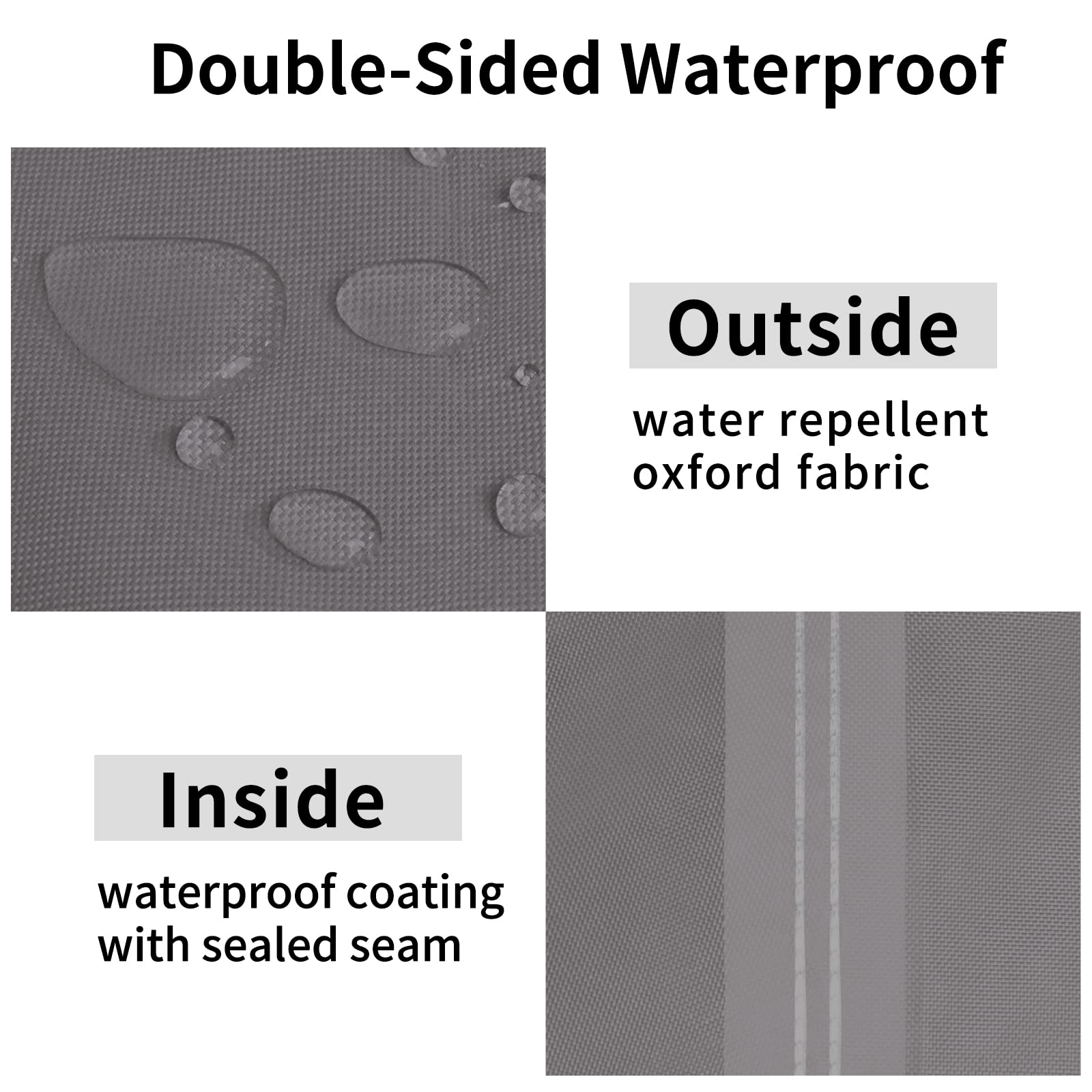 Easy-Going Outdoor High Back Chair Cover Uv Resistant Patio Chair Cover Waterproof Lawn Patio Furniture Cover With Tape Sealed Seam (2 Pack-28Wx35Dx35H Inch, Grey)