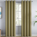 haus & kinder Blackout Curtains 7 feet Long, Door Curtains 7 Feet Set of 2, Blackout Curtain,100% Room Darkening Door Curtain (P