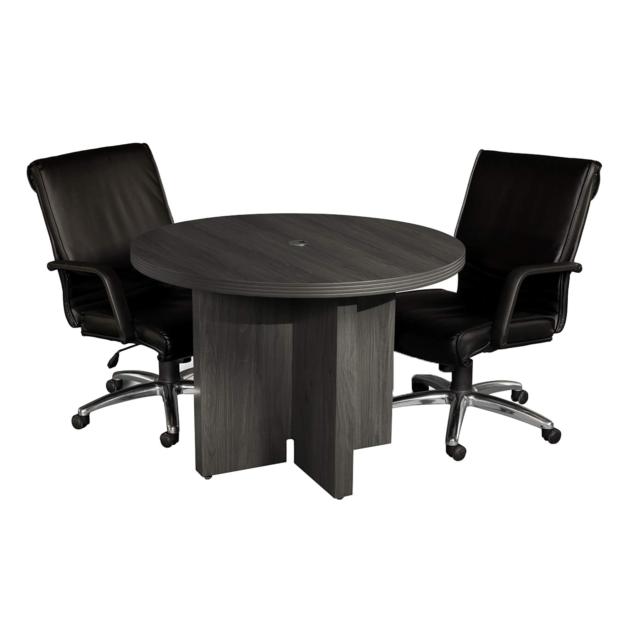 Safco Products ACTR42LGS Mayline Aberdeen Conference Table, 42&quot;, Gray Steel Laminate