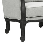 Acme Furniture Upholstered Sofa with Button-Tufted Back, Gray and Dark Brown