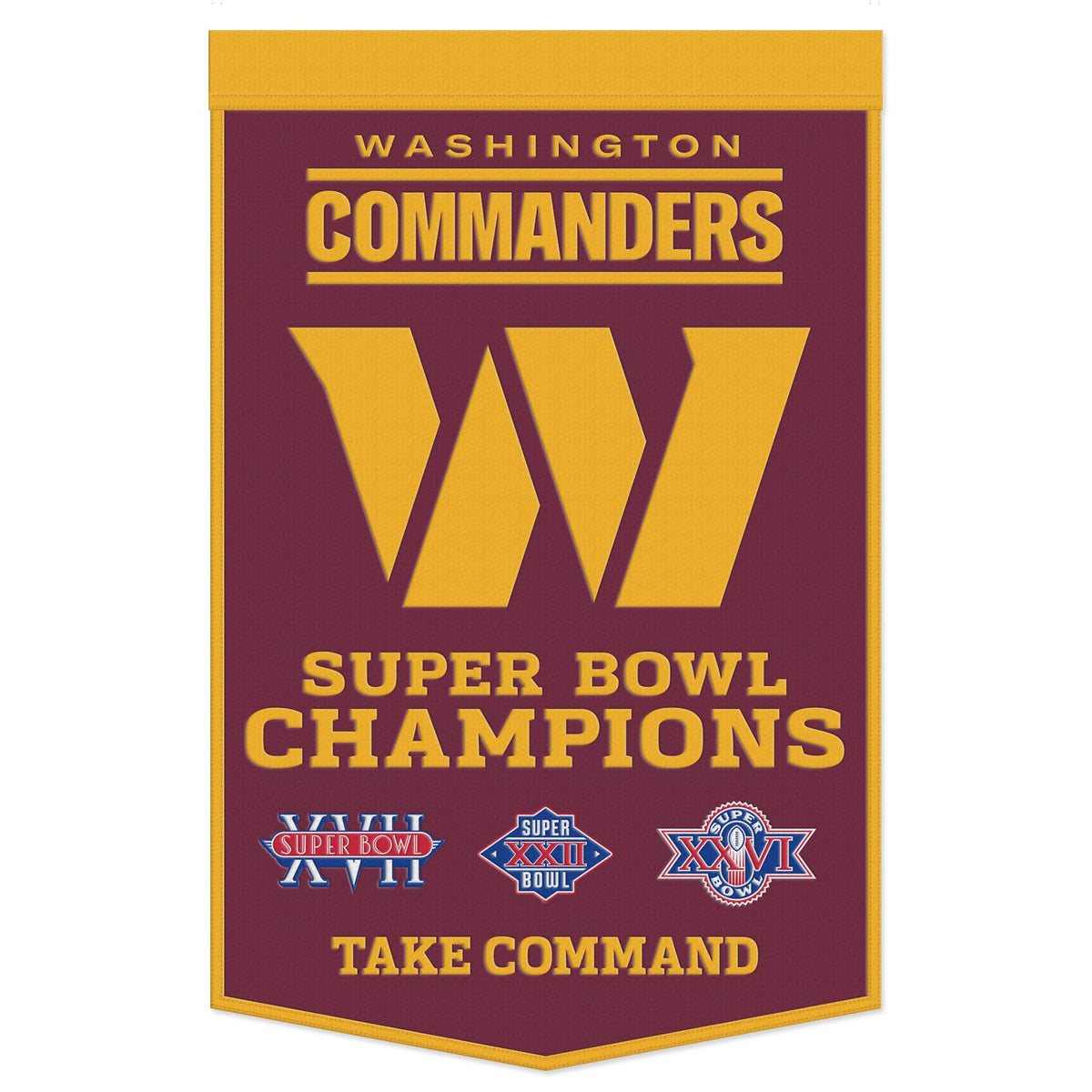 WinCraft Washington Commanders 24' x 38' Championship Banner