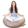 Cheer Collection Extra Large Floor Pillow, 32' Round Meditation Cushion, Oversized Yoga Pillow & Floor Cushions For Adults, Flo