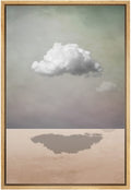 IDEA4WALL Framed Canvas Print Wall Art Surreal Storm Cloud Sky Landscape Fantasy & Sci-Fi Abstract Illustrations Modern Art Bohe