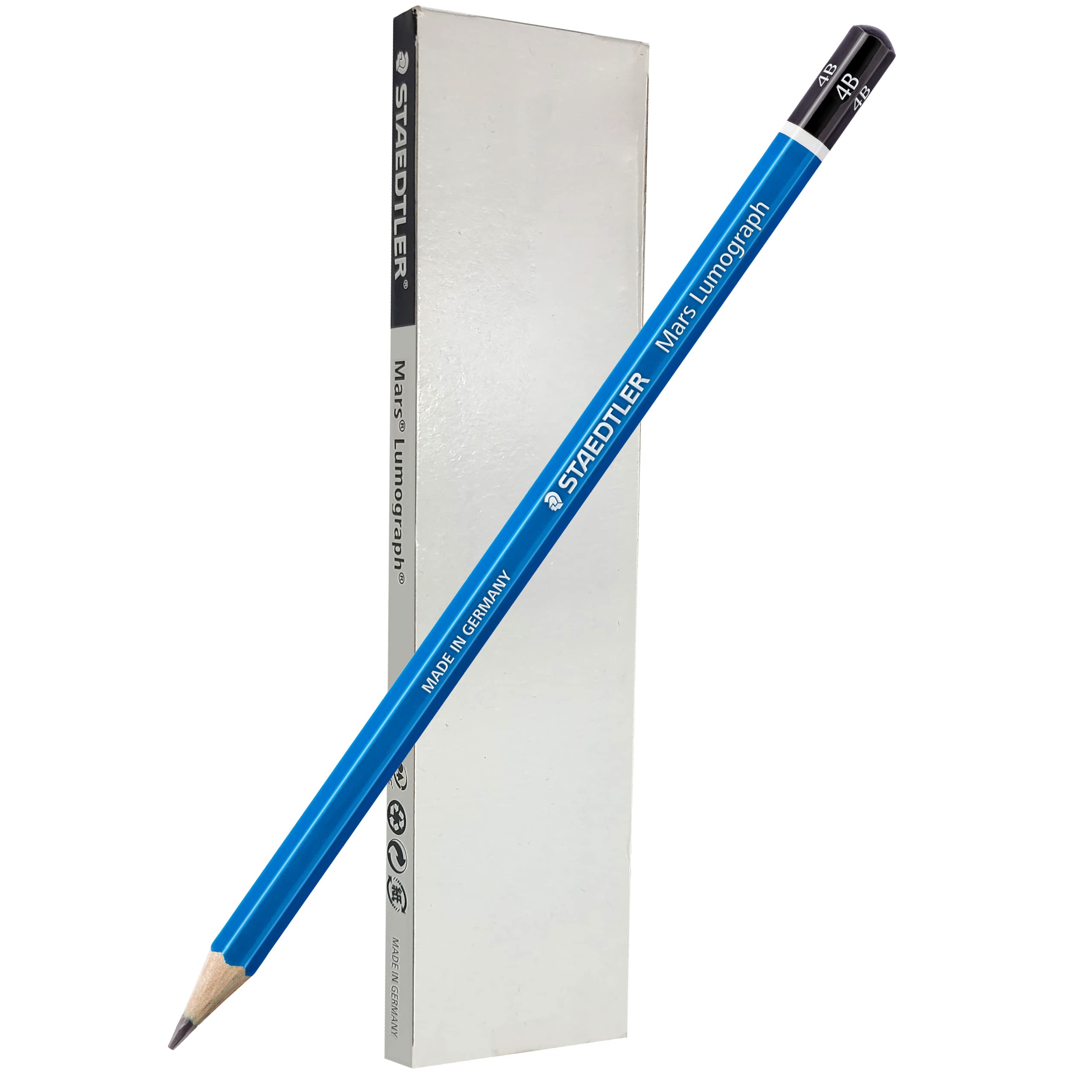 Staedtler Mars Lumograph 4B Graphite Art Drawing Pencil, 6 Pencils