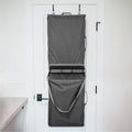 CleverMade Hanging Laundry Hamper Bag with Over the Door Hooks; Space Saving Organization, Great for a Dorm Room, Closet, Bathro