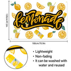 Lemonade Backdrop Banner Decor White - Lemon Party Theme Decorations For Lemonade Stand Birthday Supplies,Yellow