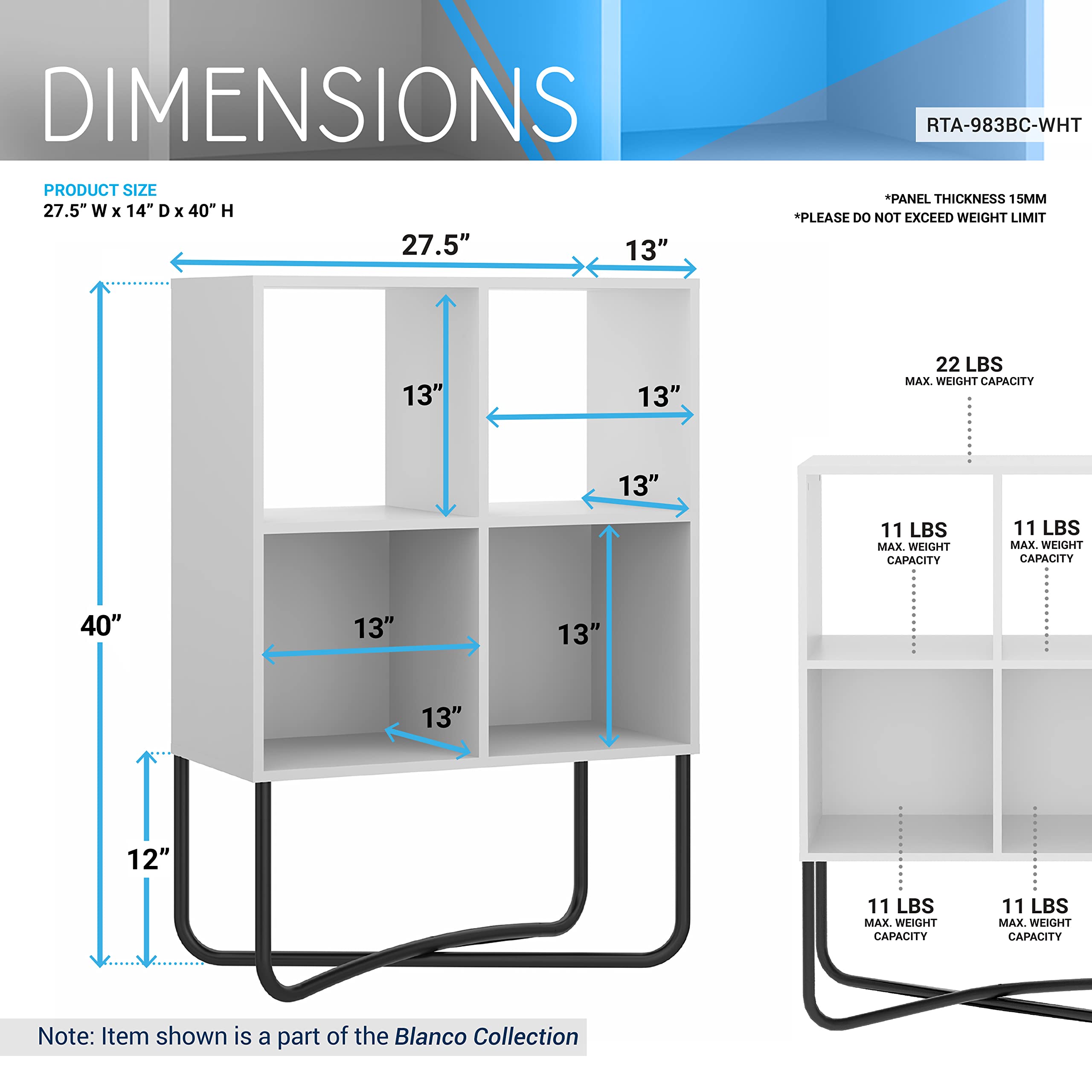 Techni Mobili 2-Tier Bookshelf - Thumbnail 5