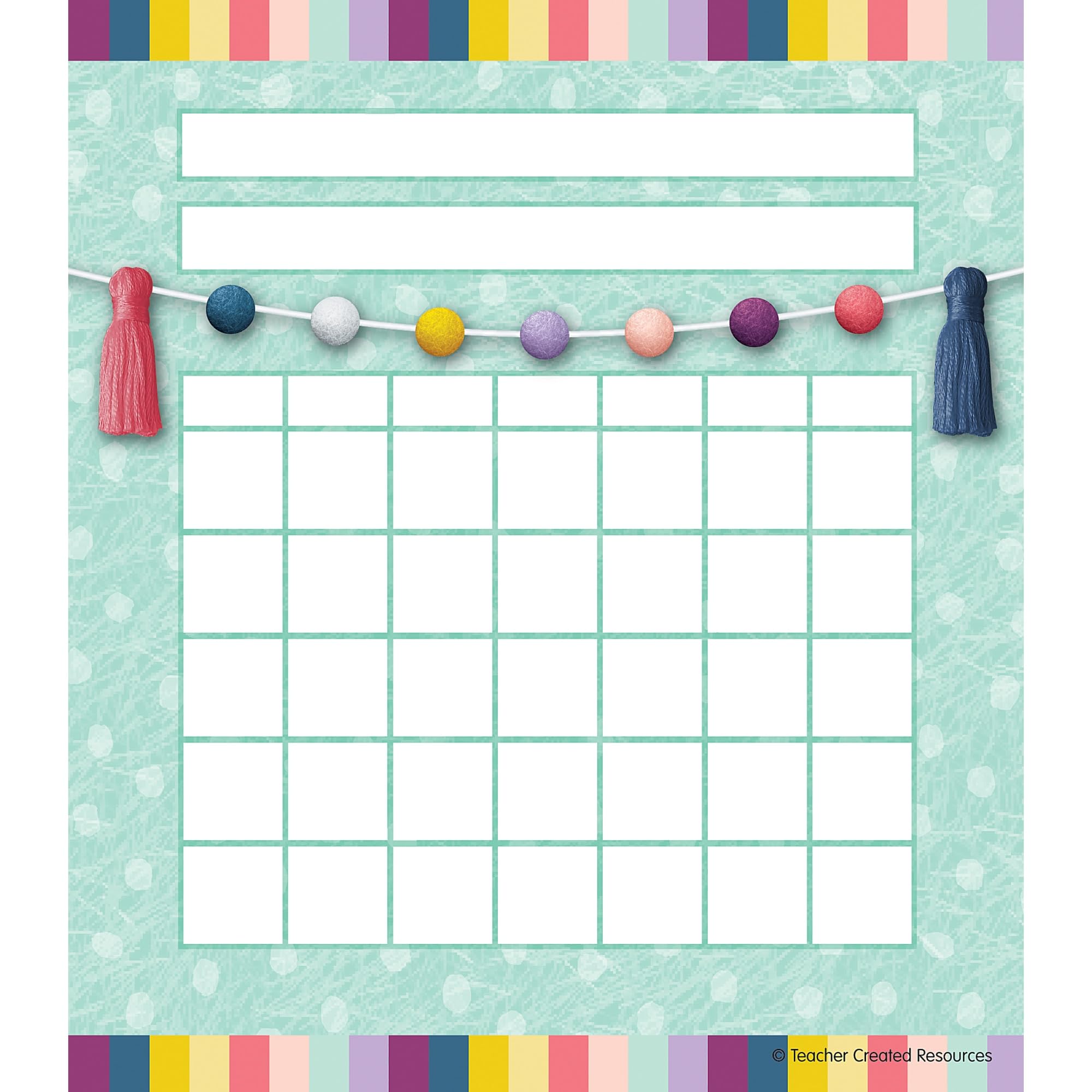 Teacher Created Resources Incentive Charts, 5-1/4' X 6', Oh Happy Day, Pack Of 36 Charts